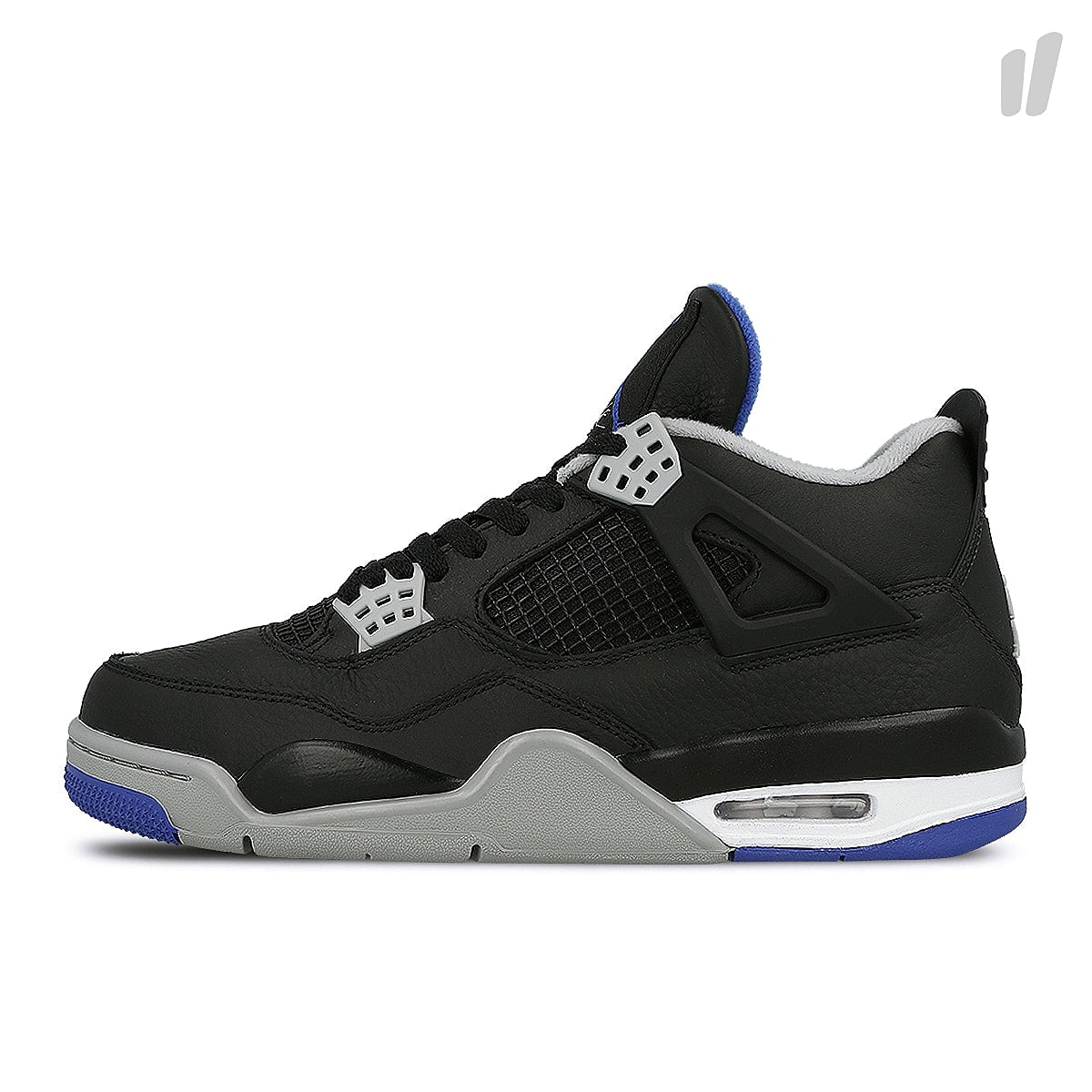 Jordan Air Jordan 4 Retro Black / Game Royal - Matte Silver - White Sneakers 308497 006 | Overkill