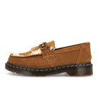Dr. Martens Adrian Snaffle Pecan Brown + Jersey Cow Print Repello Calf Suede + Hair On Loafers & Lace ups 31084369 | Overkill