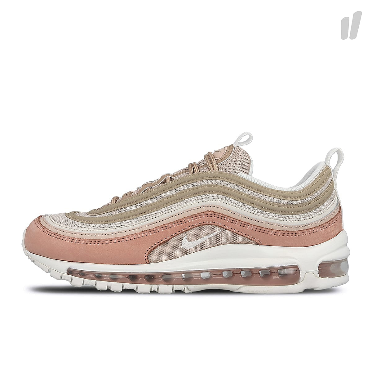 Nike air max 97 premium Particle Beige / Summit White - Rush Pink Sneakers 312834 200 | Overkill