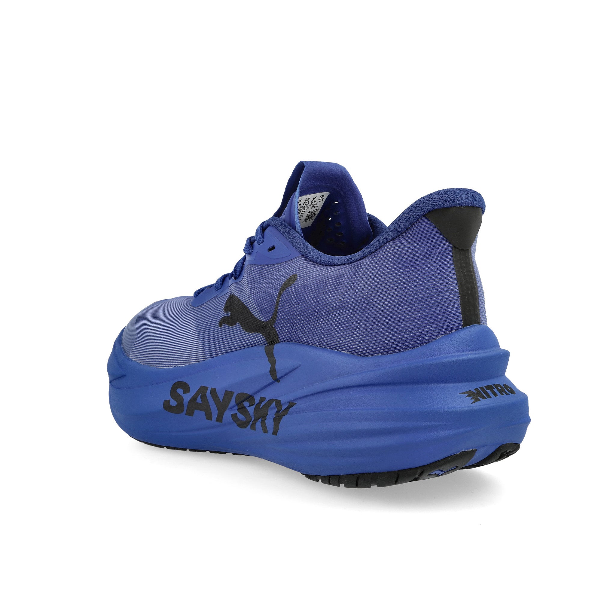 SAYSKY x Puma MagMax NITRO 2 Vivid Blue - PUMA Black Low Top Sneakers 313944 01 Material | Overkill
