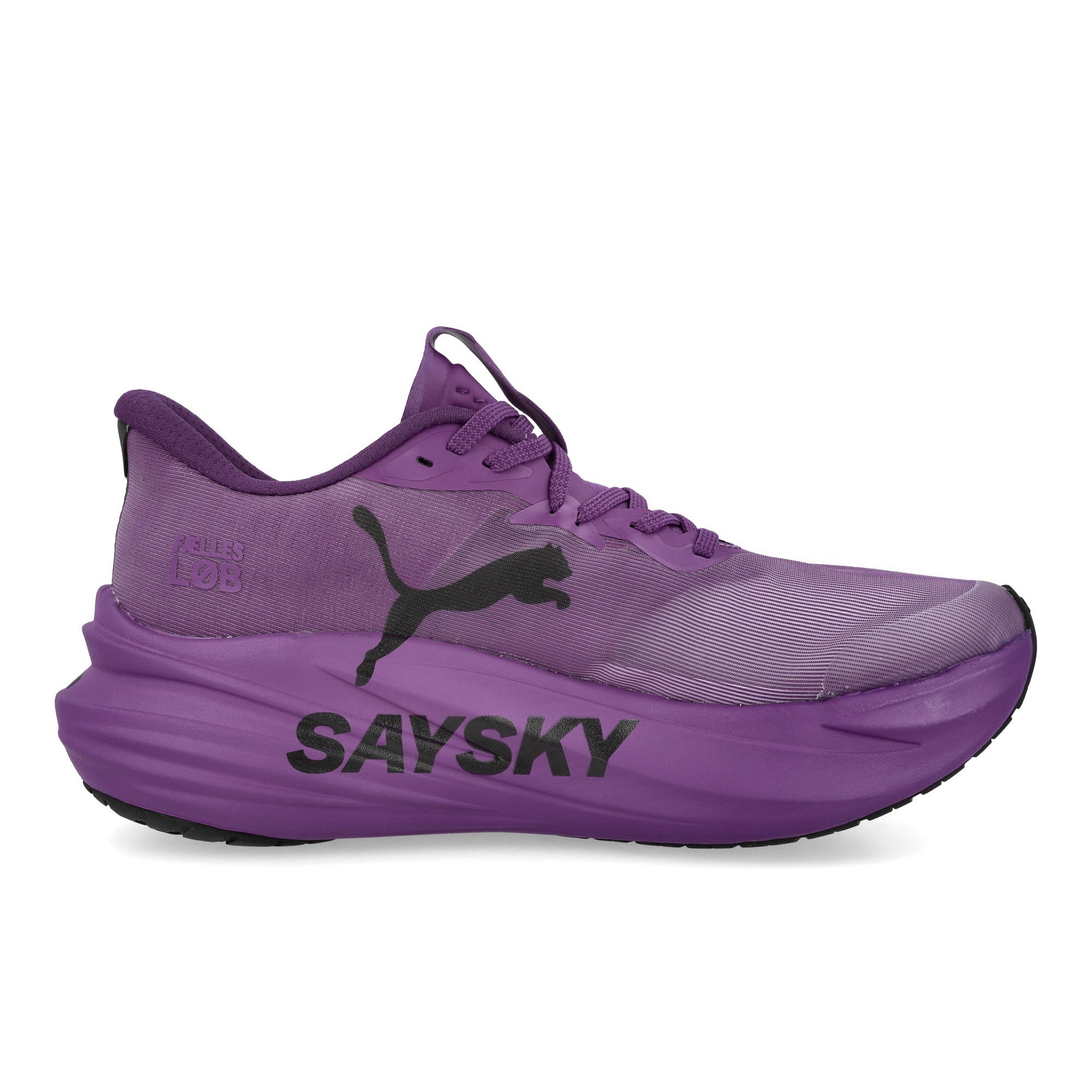 SAYSKY x Puma MagMax NITRO 2 Wns Ultra Purple - PUMA Black Low Top Sneakers 313945 01 Silhouette | Overkill
