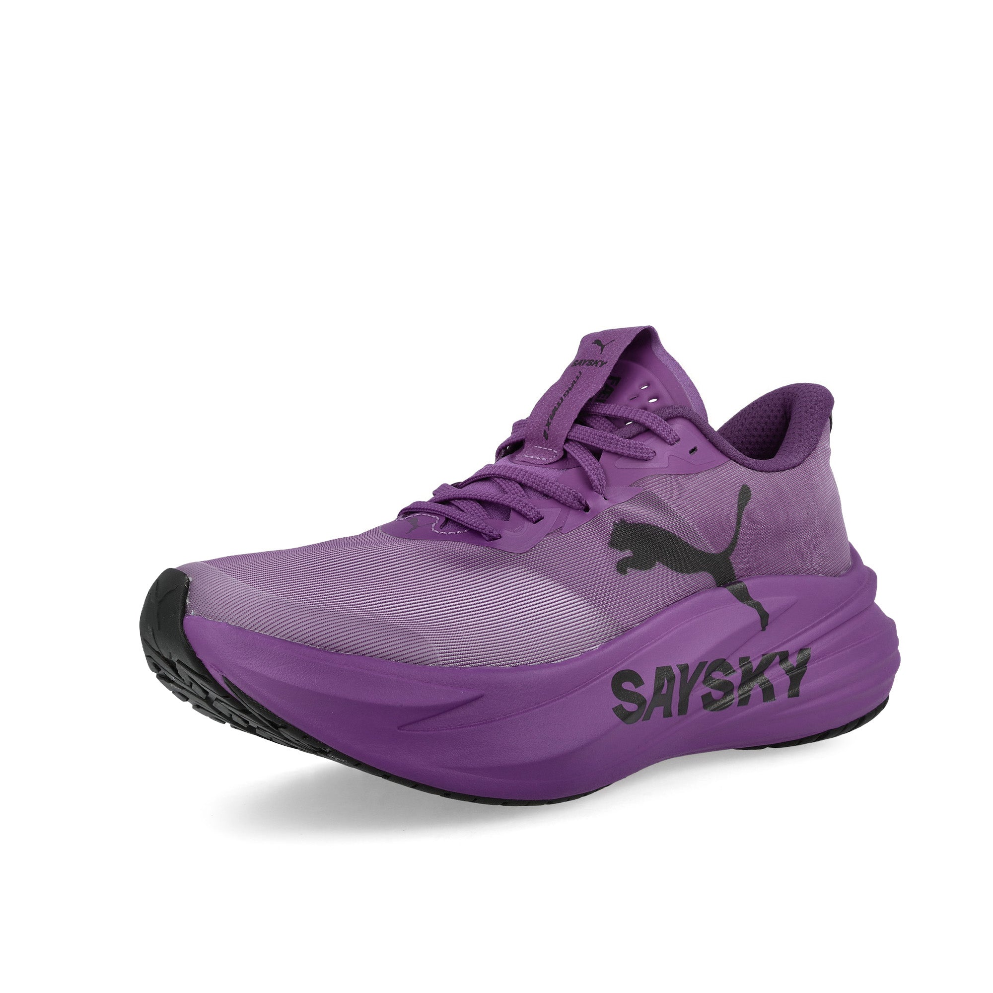 SAYSKY x Puma MagMax NITRO 2 Wns Ultra Purple - PUMA Black Low Top Sneakers 313945 01 Close-up | Overkill
