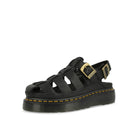 Dr. Martens Wrenlie Fisherman Sandals Black Grizzly Slides, Sandals & Slippers  Close Up | Overkill