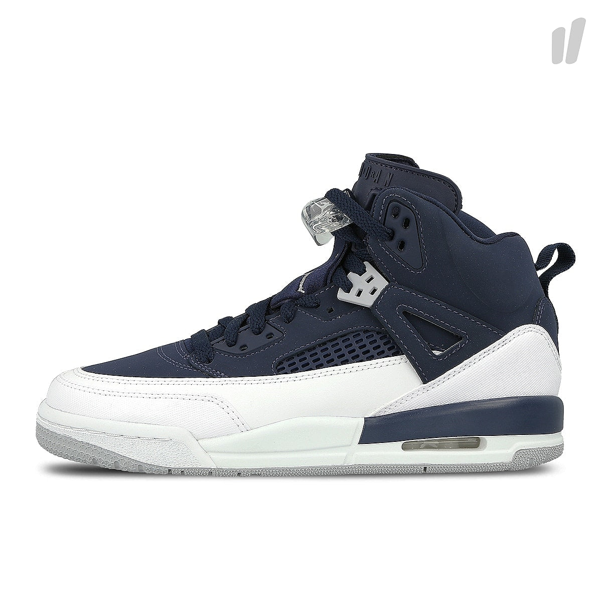 Jordan Air Jordan Spizike GS Midnight Navy-Metallic Silver - White High Top Sneakers 317321 406 | Overkill