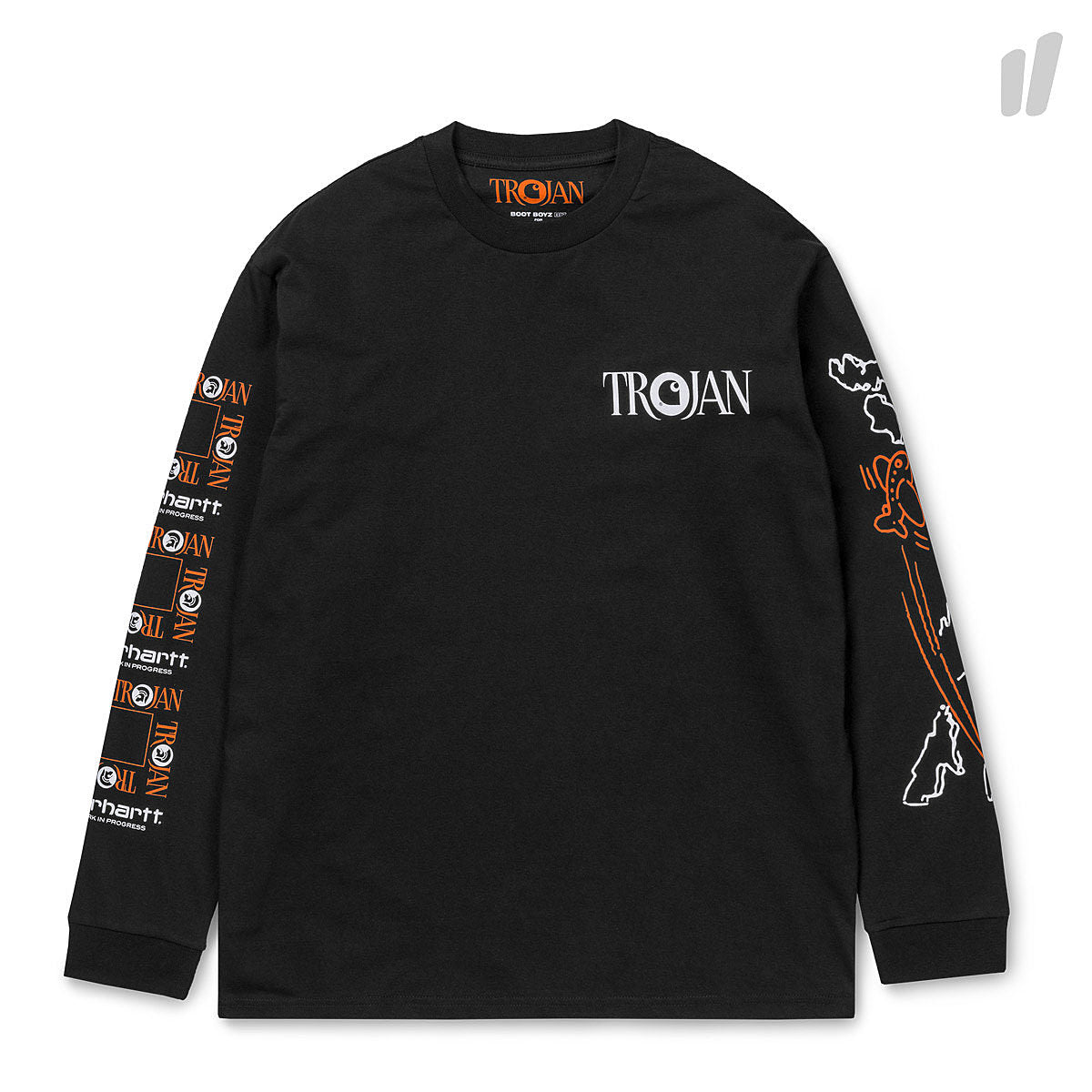 Carhartt WIP Trojan x Carhartt WIP Boss Sounds Longsleeve Tee Black Longsleeves I026737.BBC.00.03 | Overkill