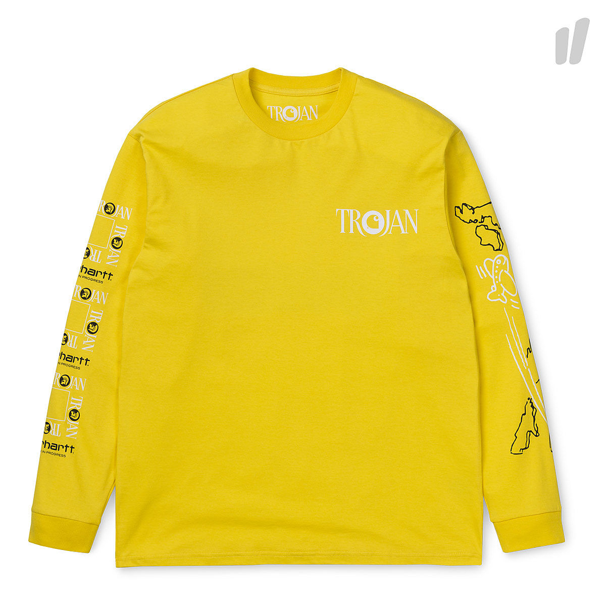 Carhartt WIP Trojan x Carhartt WIP Boss Sounds Longsleeve Tee Yellow Longsleeves I026737.BBE.00.03 | Overkill