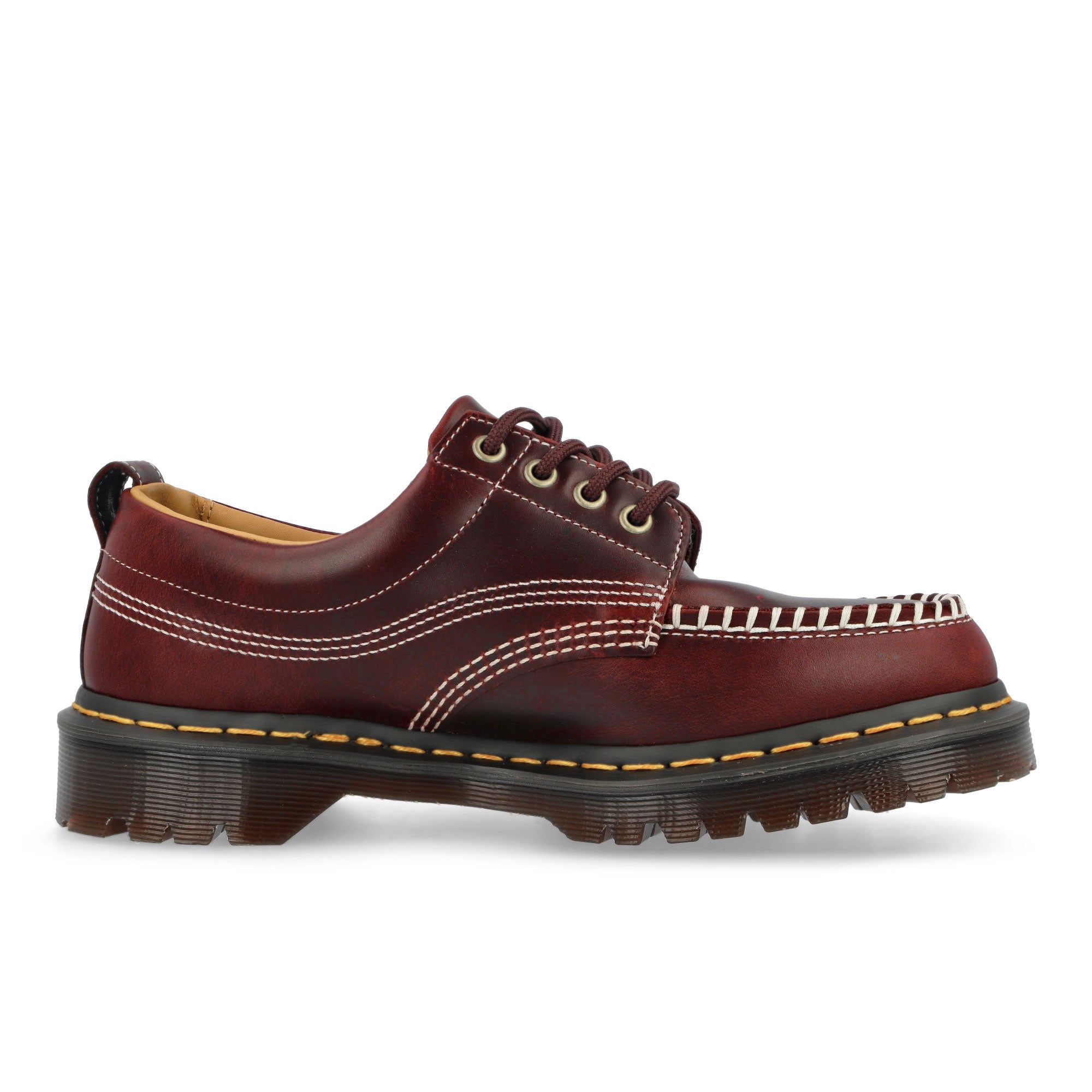 Dr. Martens Lowell Cherry Red Orleans Loafers & Lace Ups 31817600 Silhouette | Overkill
