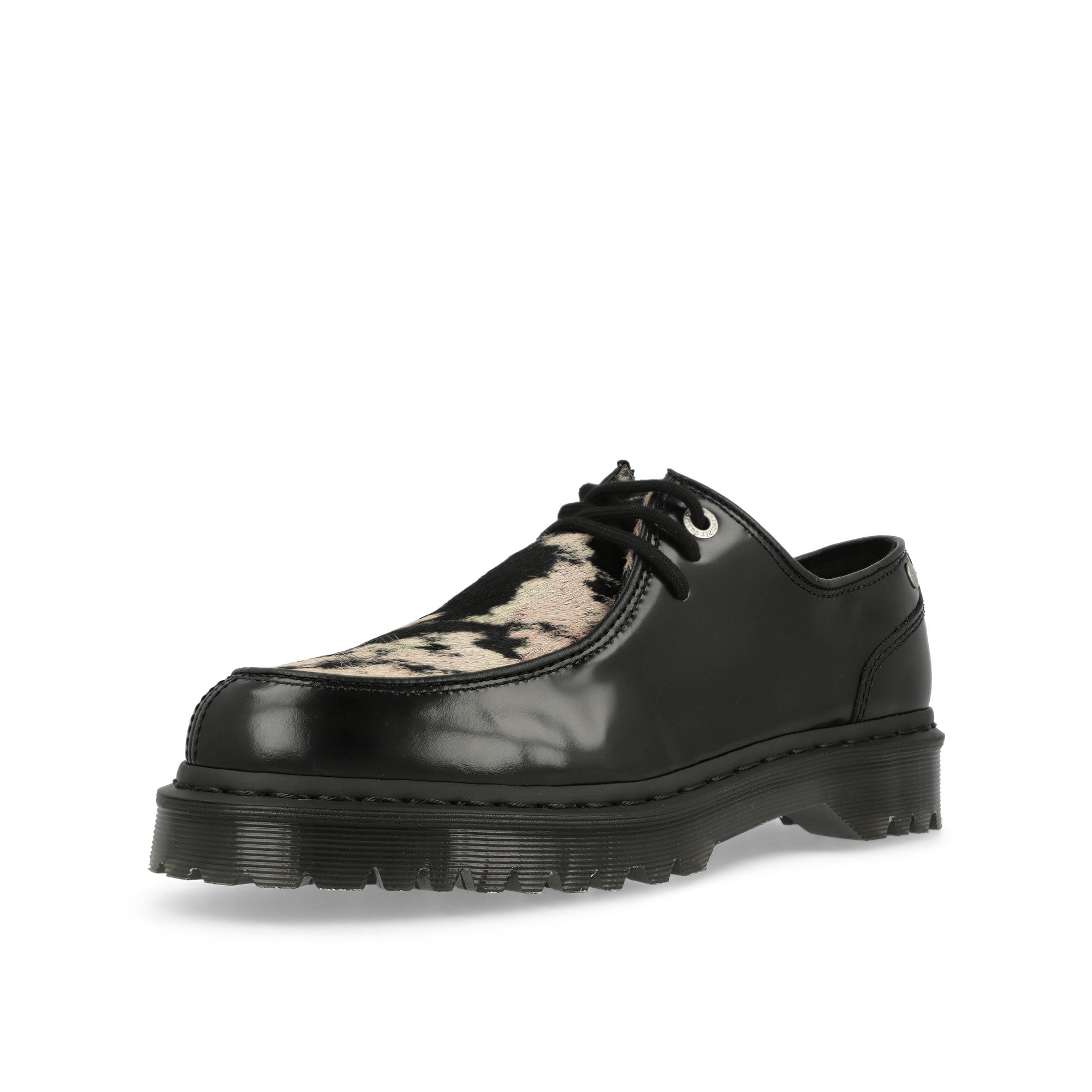 Dr. Martens Zeffir 3i Black + Beige Buttero + Hair On Loafers & Lace ups  Detailfoto | Overkill
