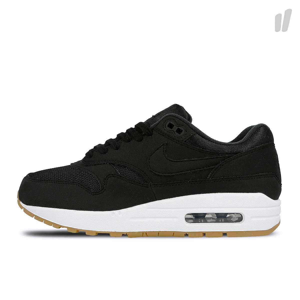 Nike wmns air max 1 Black-Black - Gum Light Brown Low Top Sneakers 319986 037 | Overkill