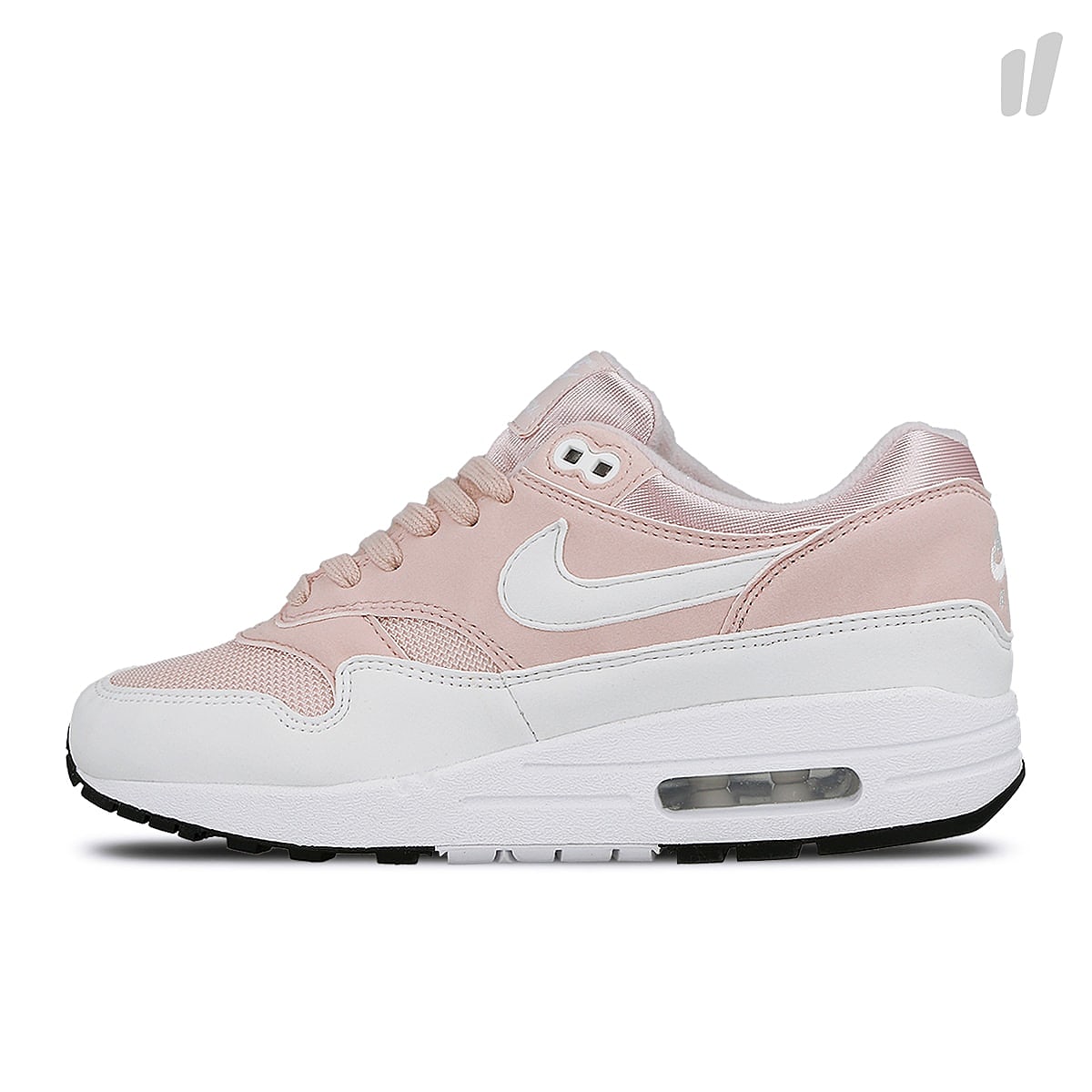 Nike wmns air max 1 Barely Rose-White Low Top Sneakers 319986 607 | Overkill