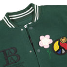 Bel-Air Athletics BAA 5000% Varsity Jacket Chalk White / Ivy Bomber & Varsity Jackets Close-up | Overkill
