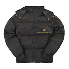 Bel-Air Athletics Academy Solid Puffer Jacket Vintage Black Puffer Jackets 31BELH502 | Overkill