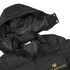 Bel-Air Athletics Academy Solid Puffer Jacket Vintage Black Puffer Jackets Close-up | Overkill