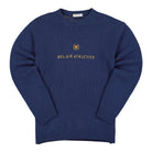 Bel-Air Athletics Academy Knit Embroidered Knit Sweater Bel Air Blue Sweatshirts 31BELM602 | Overkill