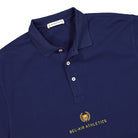 Bel-Air Athletics Academy Crest Polo Shirt Bel-Air Blue Polo Shirts Close-up | Overkill