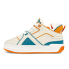 Just Don tennis courtside mid White / Orange / Teal  31JUSQ02 218550 | Overkill