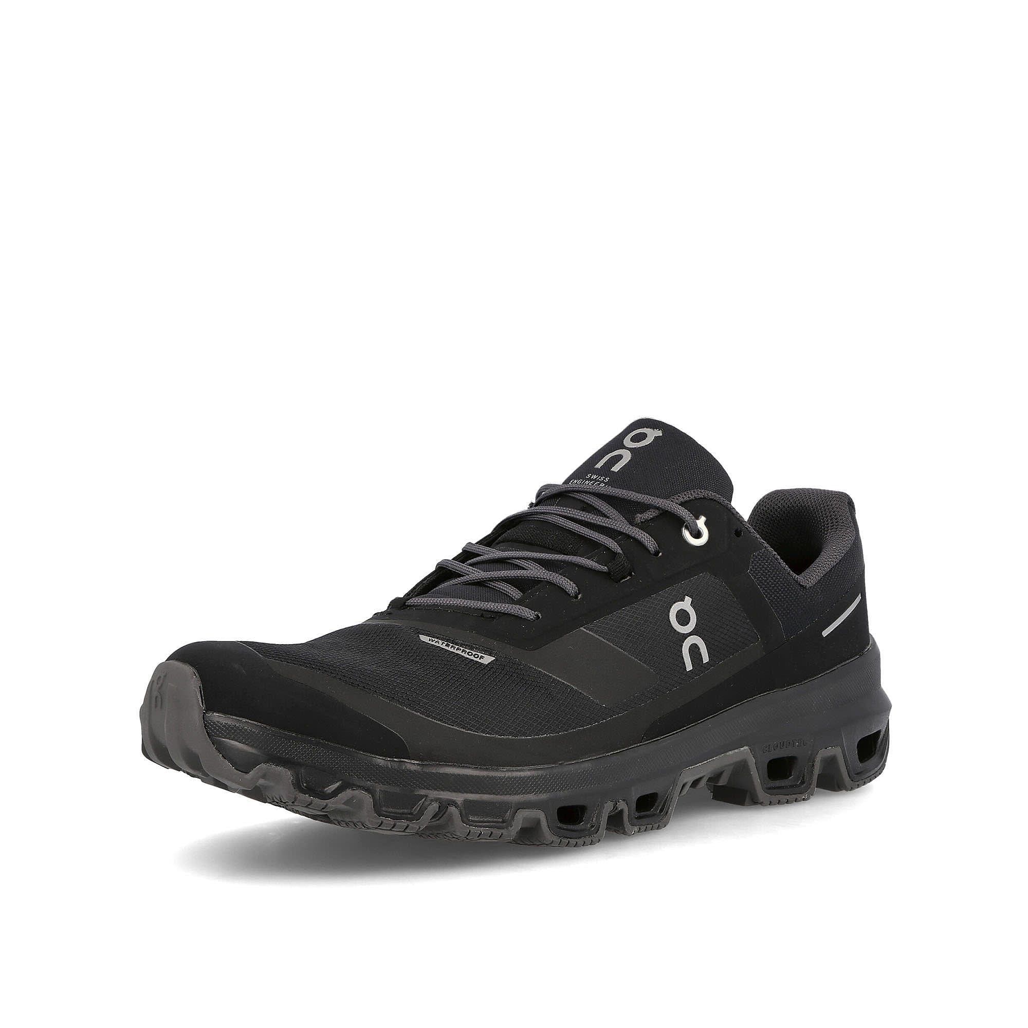 On cloudventure waterproof Black Sneakers  Close Up | Overkill