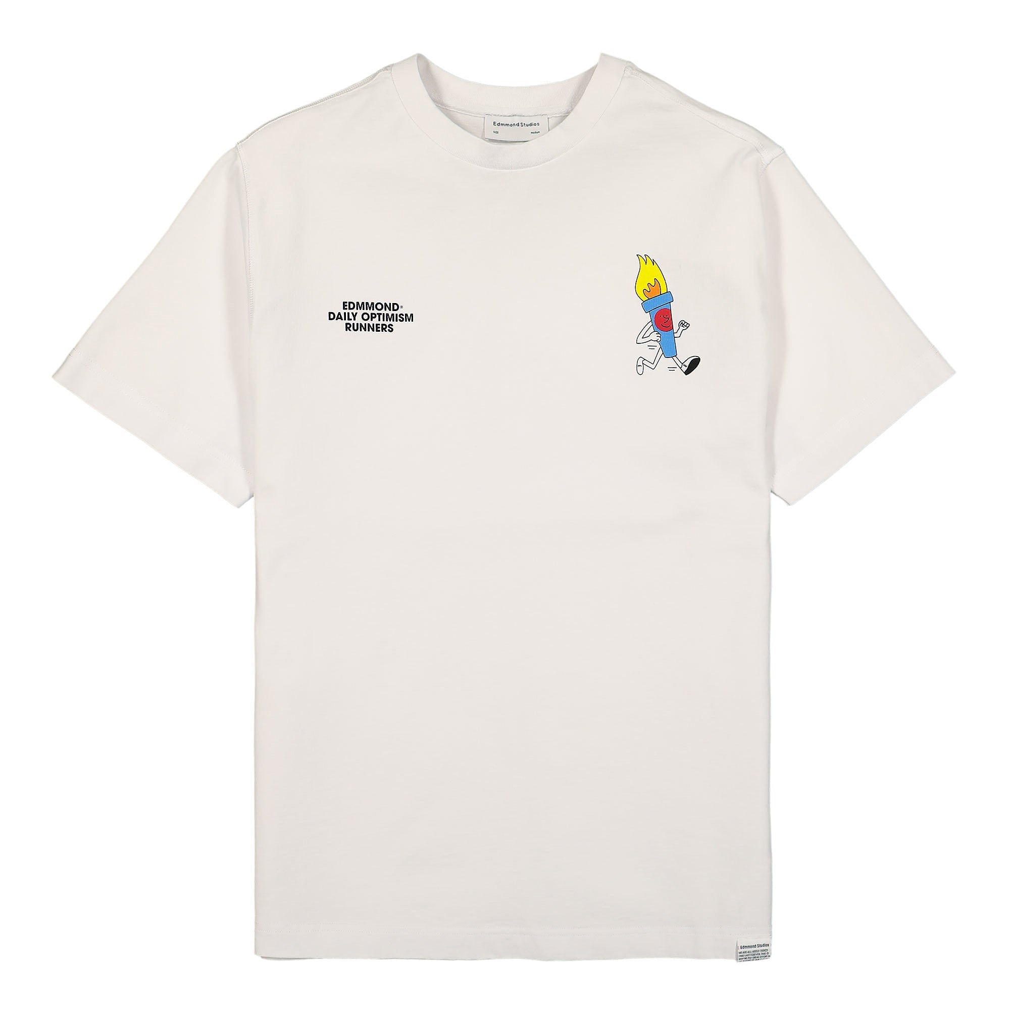 Edmmond Studios Daily Optimism T-Shirt Plain White T-Shirts 321-30-62000 | Overkill