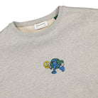 Edmmond Studios Freedom Sweatshirt Plain Grey Melange Sweatshirts Close-up | Overkill