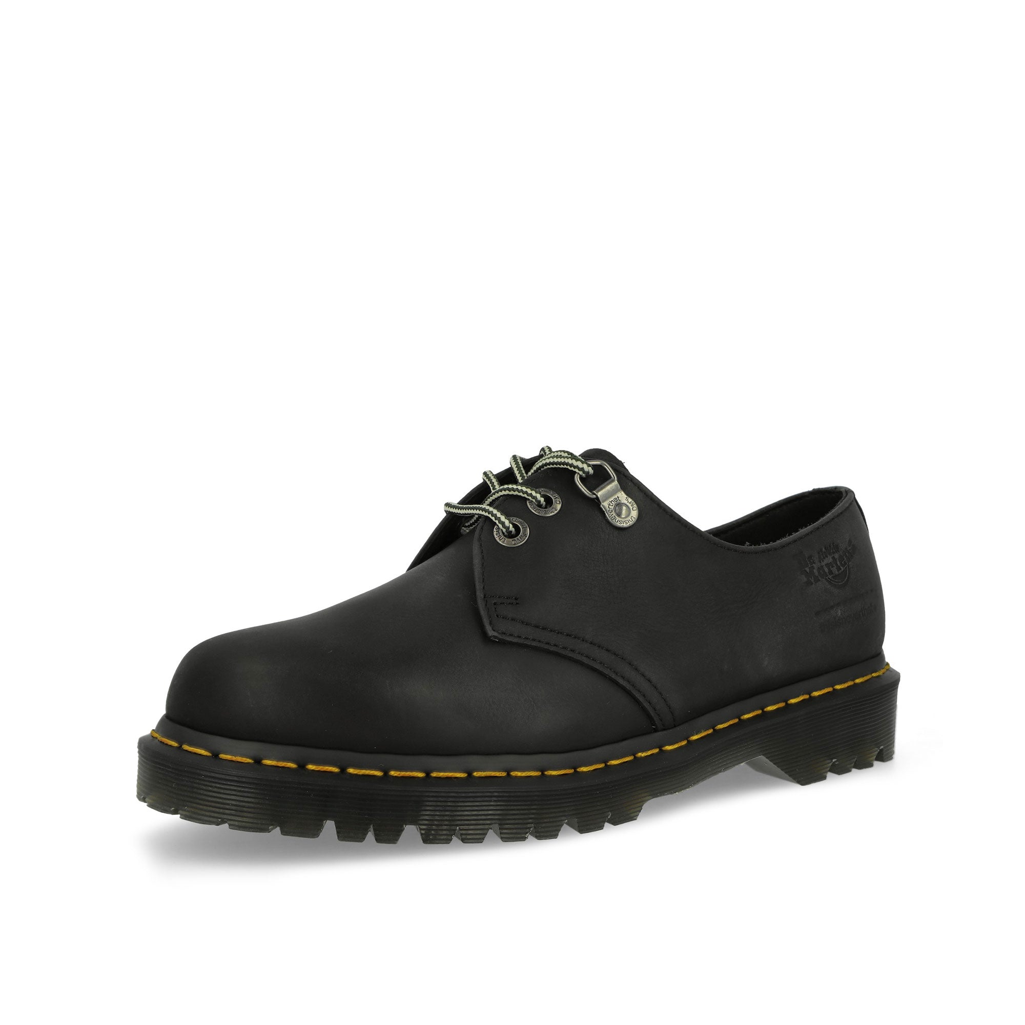 Dr. Martens 1461 Black Wyoming Black Loafers & Lace ups  Close Up | Overkill