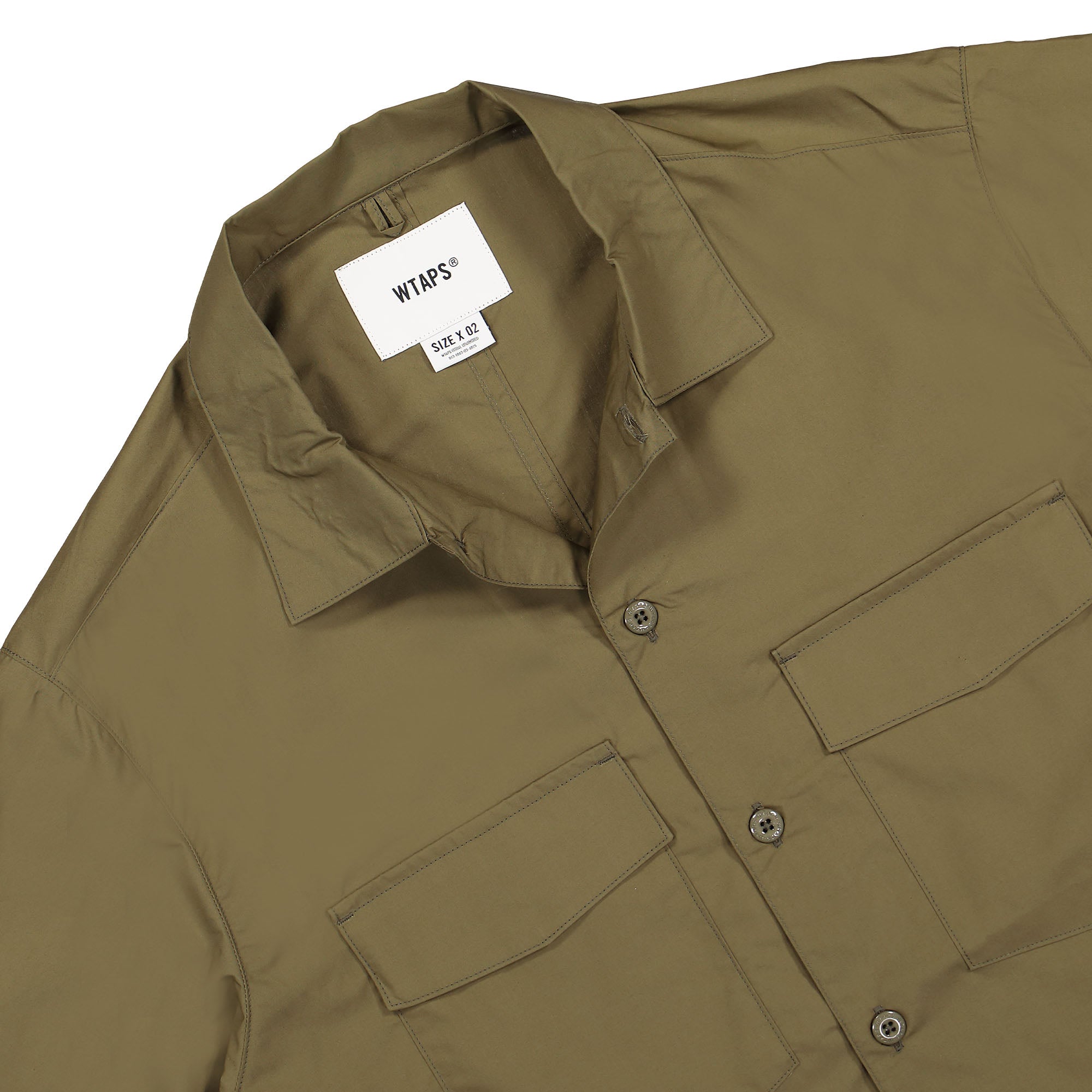 WTAPS CBW Broadcloth Shirt 231BRDT-SHM02 / Olive Drab | OVERKILL