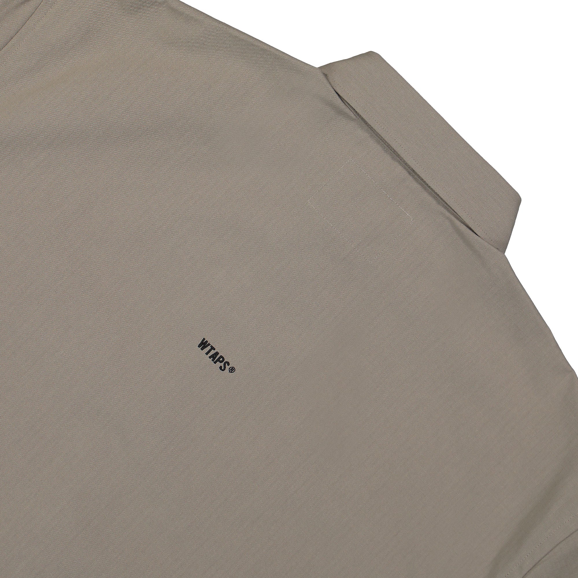 WTAPS Repo 01 Ripstop Shirt Greige Shirts Detailfoto | Overkill