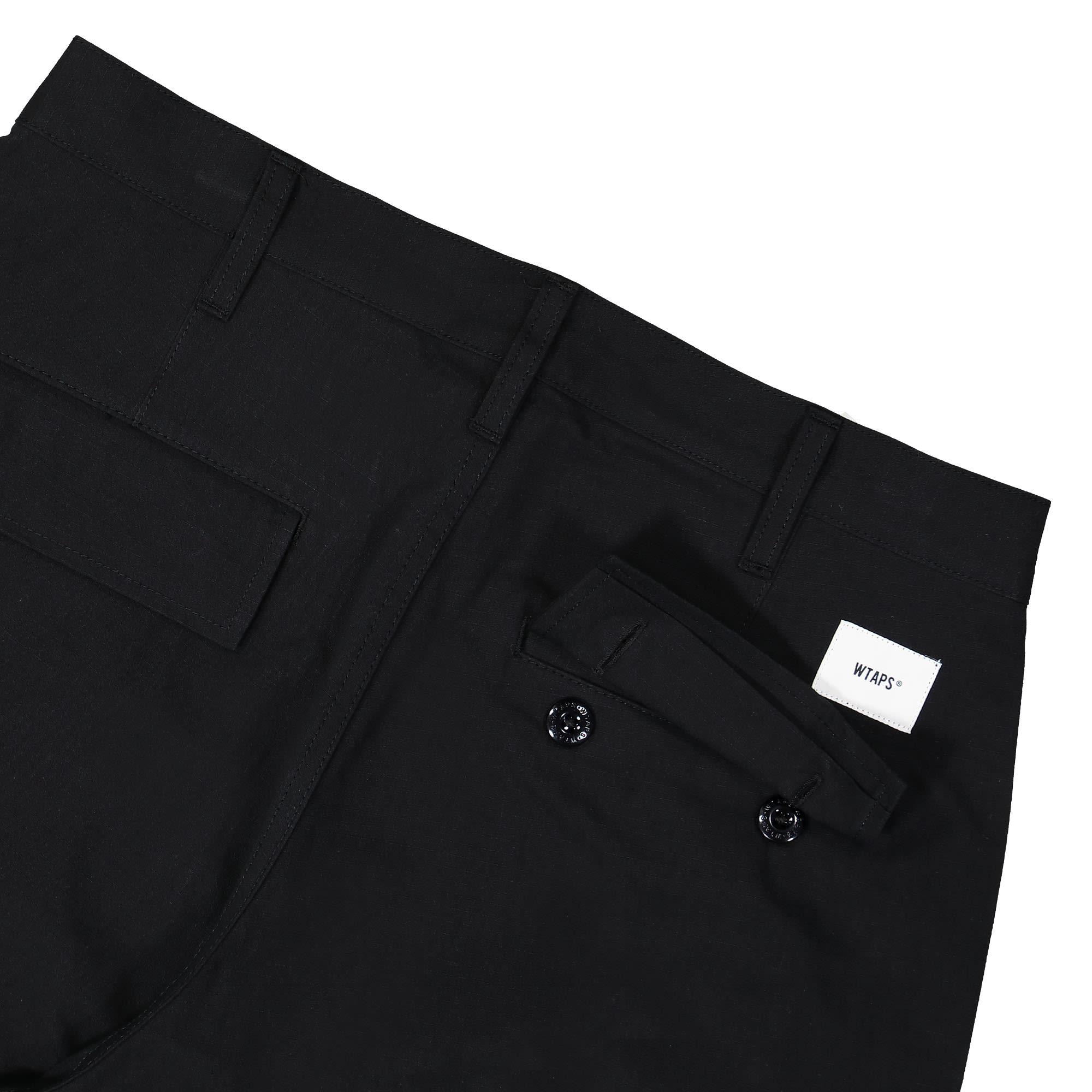 WTAPS MILT9601 Ripstop Trousers Black Casual Pants Detail view 1 | Overkill