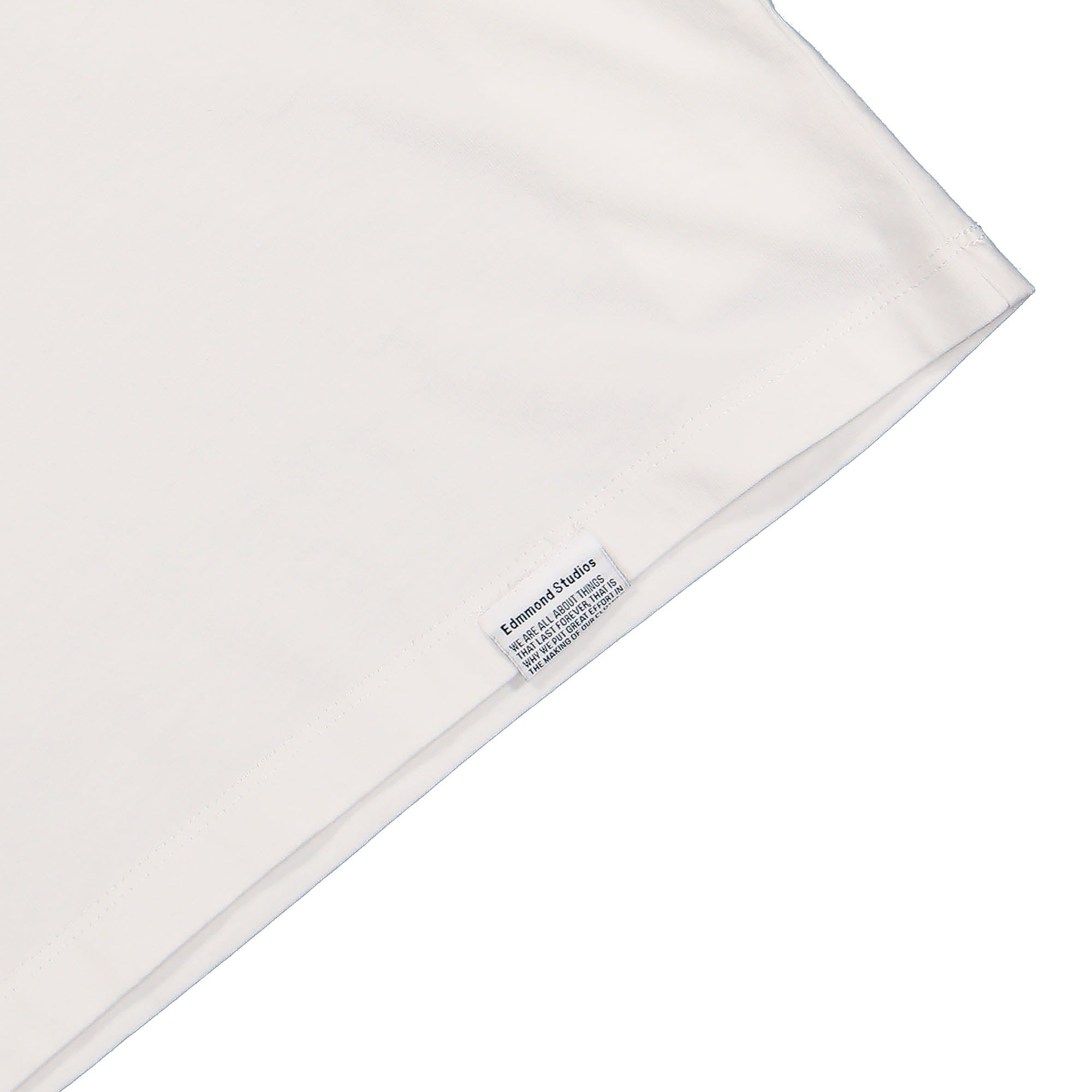 Edmmond Studios Running Association T-Shirt Plain White T-Shirts Detailfoto | Overkill