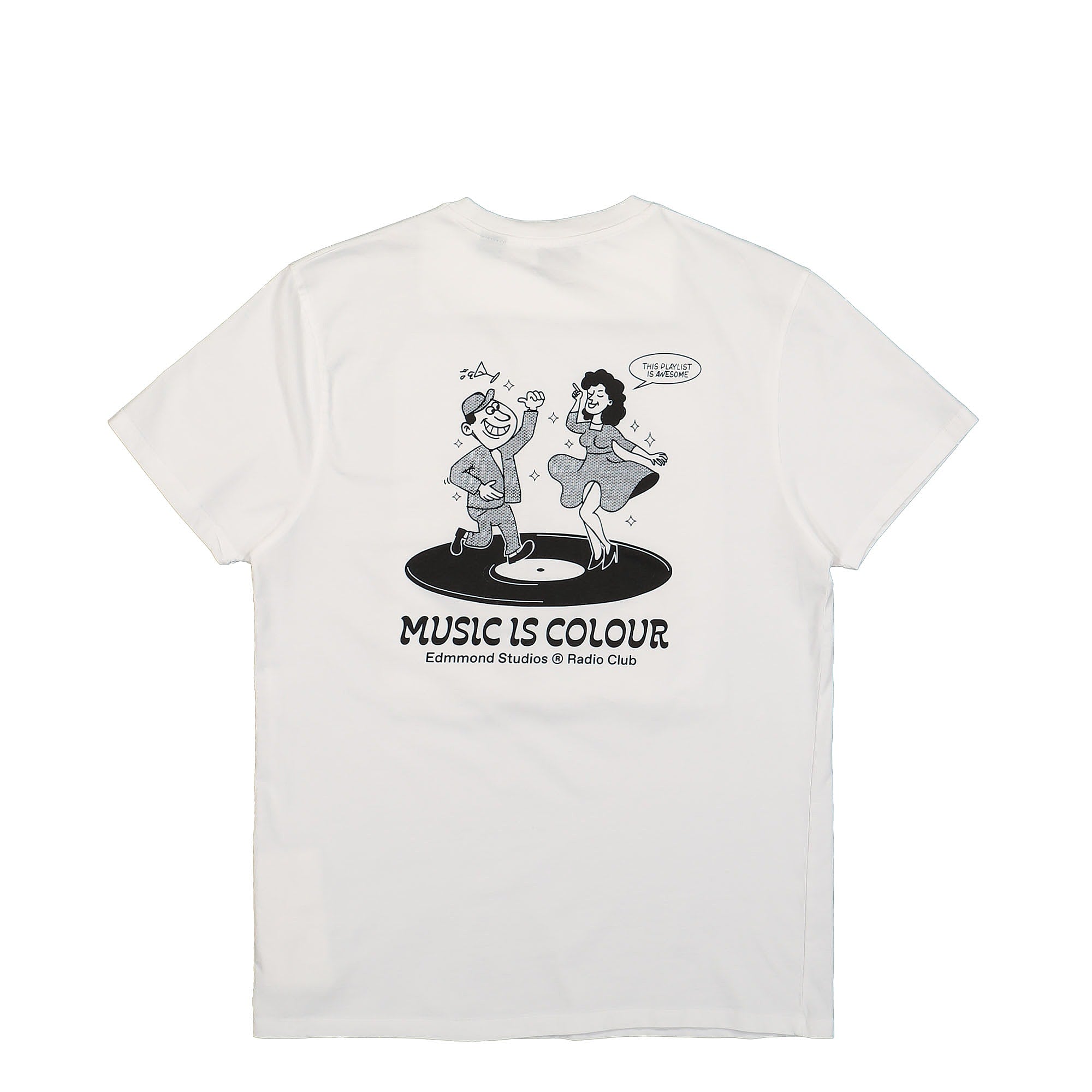 Edmmond Studios Dancing Starts T-Shirt Plain White T-Shirts Close-up | Overkill