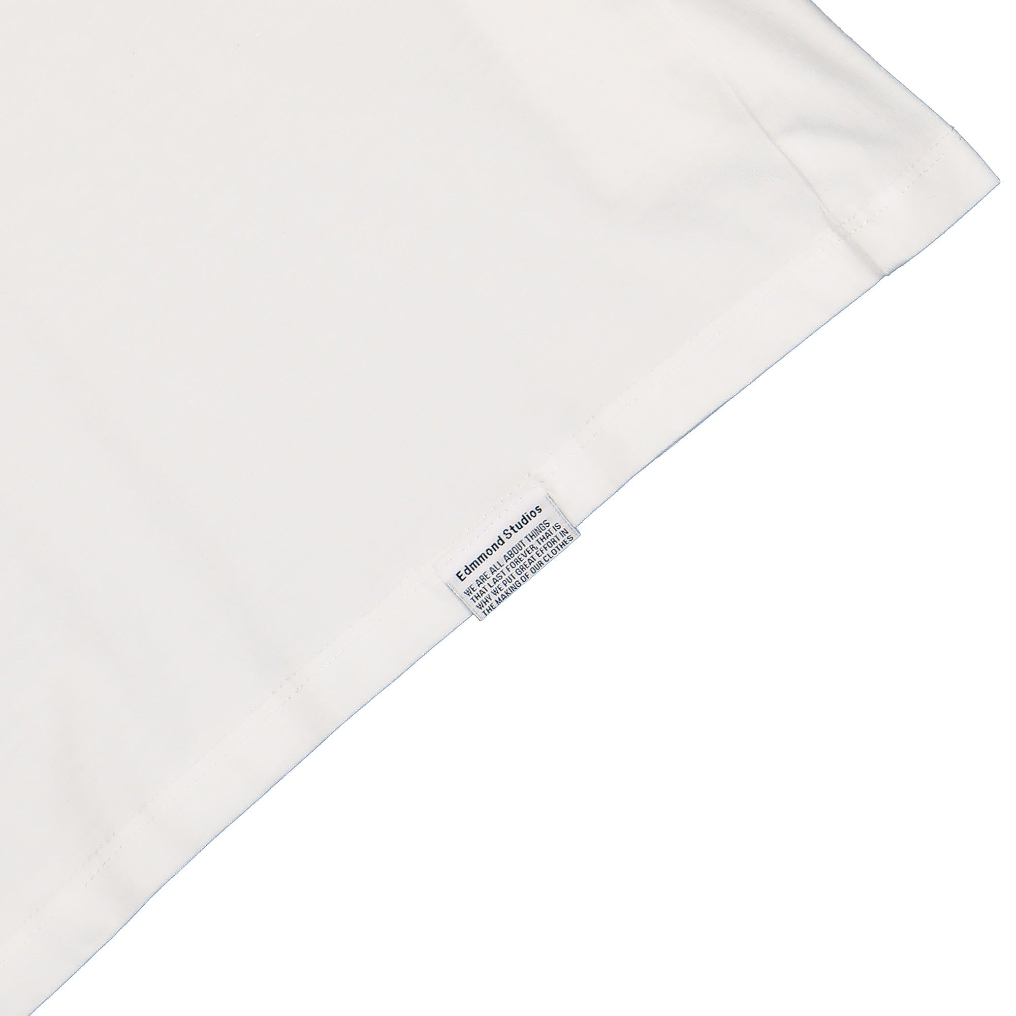 Edmmond Studios Dancing Starts T-Shirt Plain White T-Shirts Detailfoto | Overkill