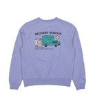 Edmmond Studios Delivery Service Sweatshirt Plain Light Purple Sweatshirts Close-up | Overkill