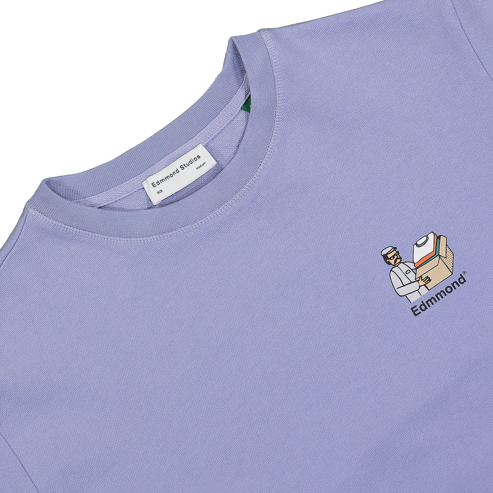 Edmmond Studios Delivery Service Sweatshirt Plain Light Purple Sweatshirts Material | Overkill