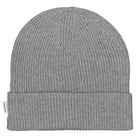 Edmmond Studios Knit Beanie Plain Light Grey Melange Beanies  Material | Overkill