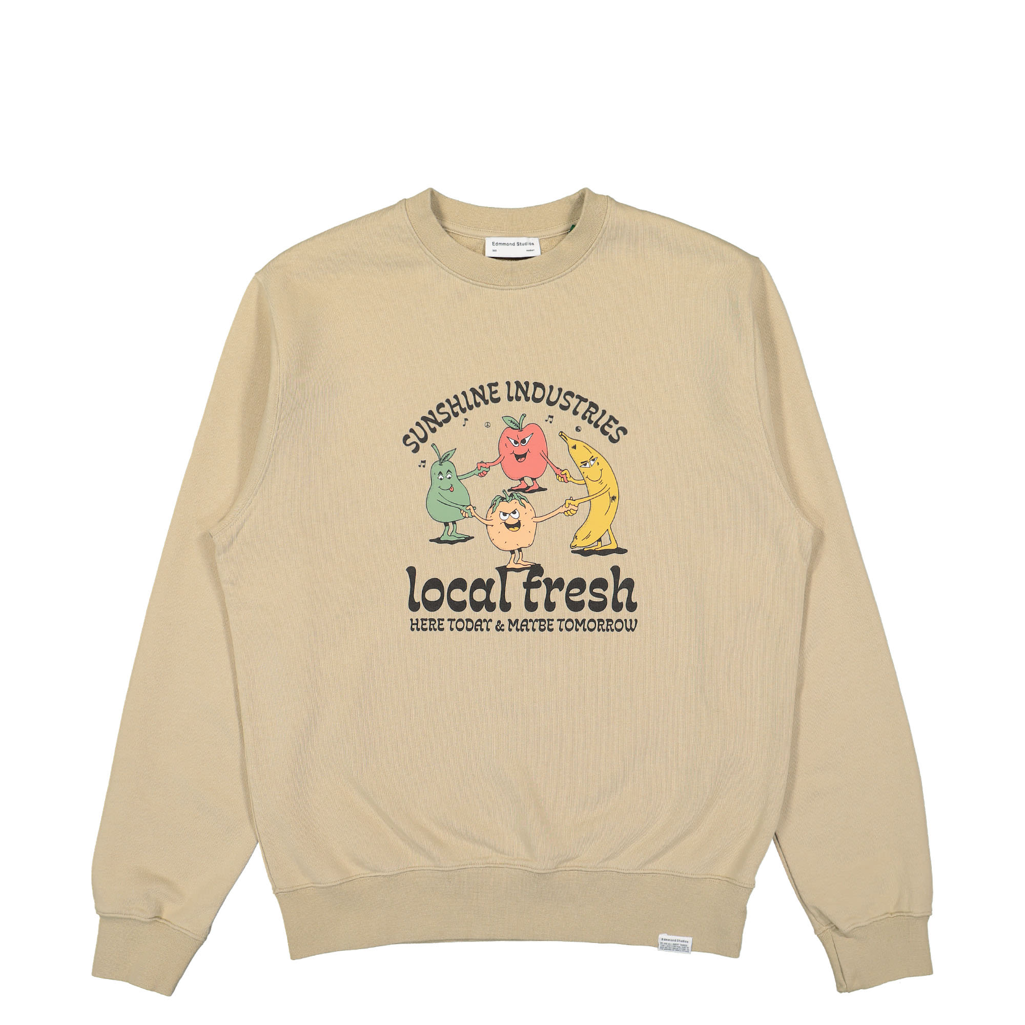 Edmmond Studios Local Fresh Sweater Plain Tan Sweatshirts 323-40-09060 | Overkill