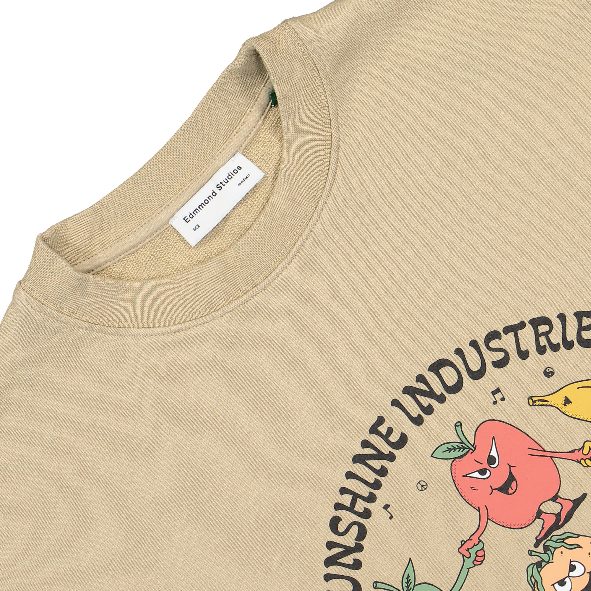 Edmmond Studios Local Fresh Sweater Plain Tan Sweatshirts Close-up | Overkill