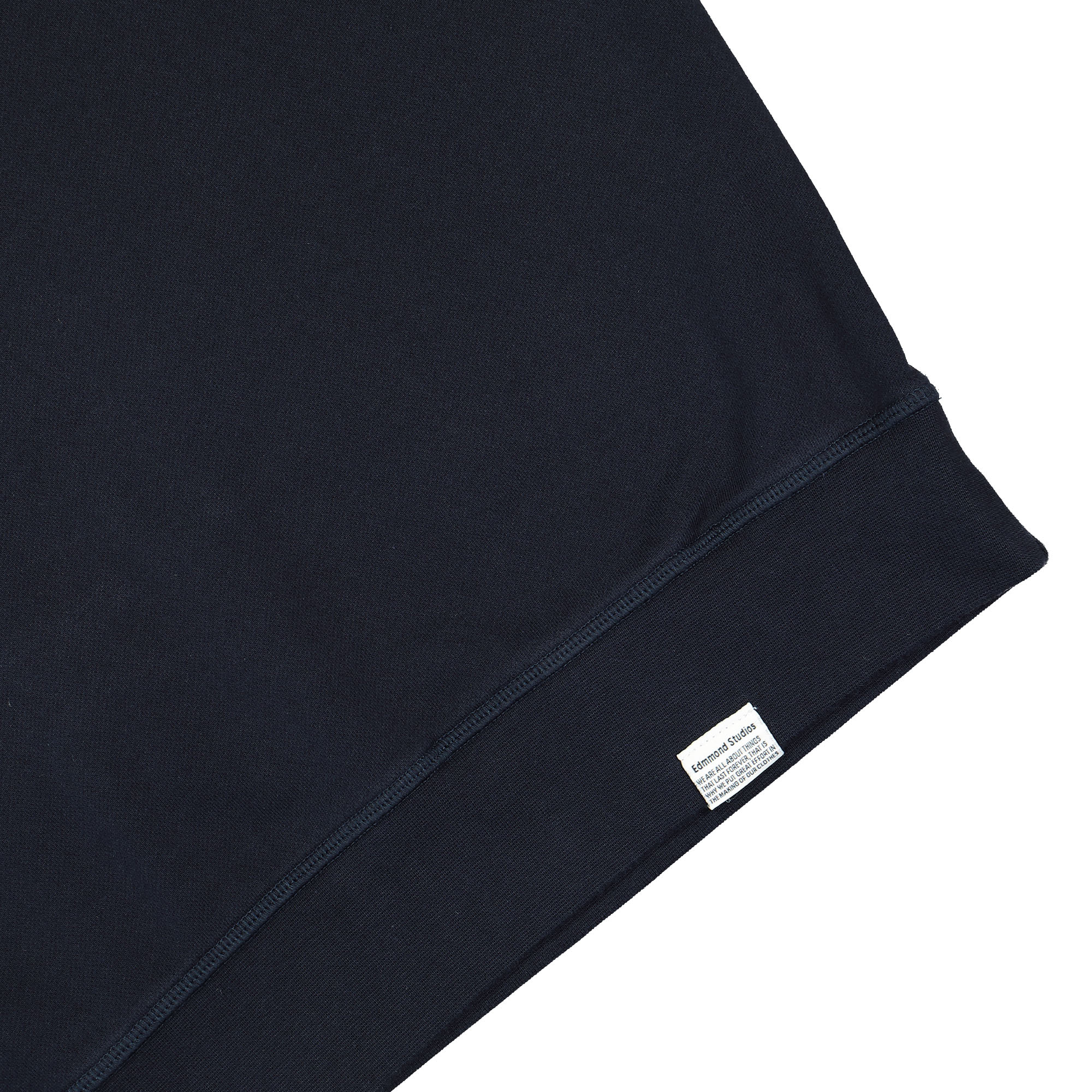 Edmmond Studios Duck Patch Sweater Plain Navy Sweatshirts Detailfoto | Overkill