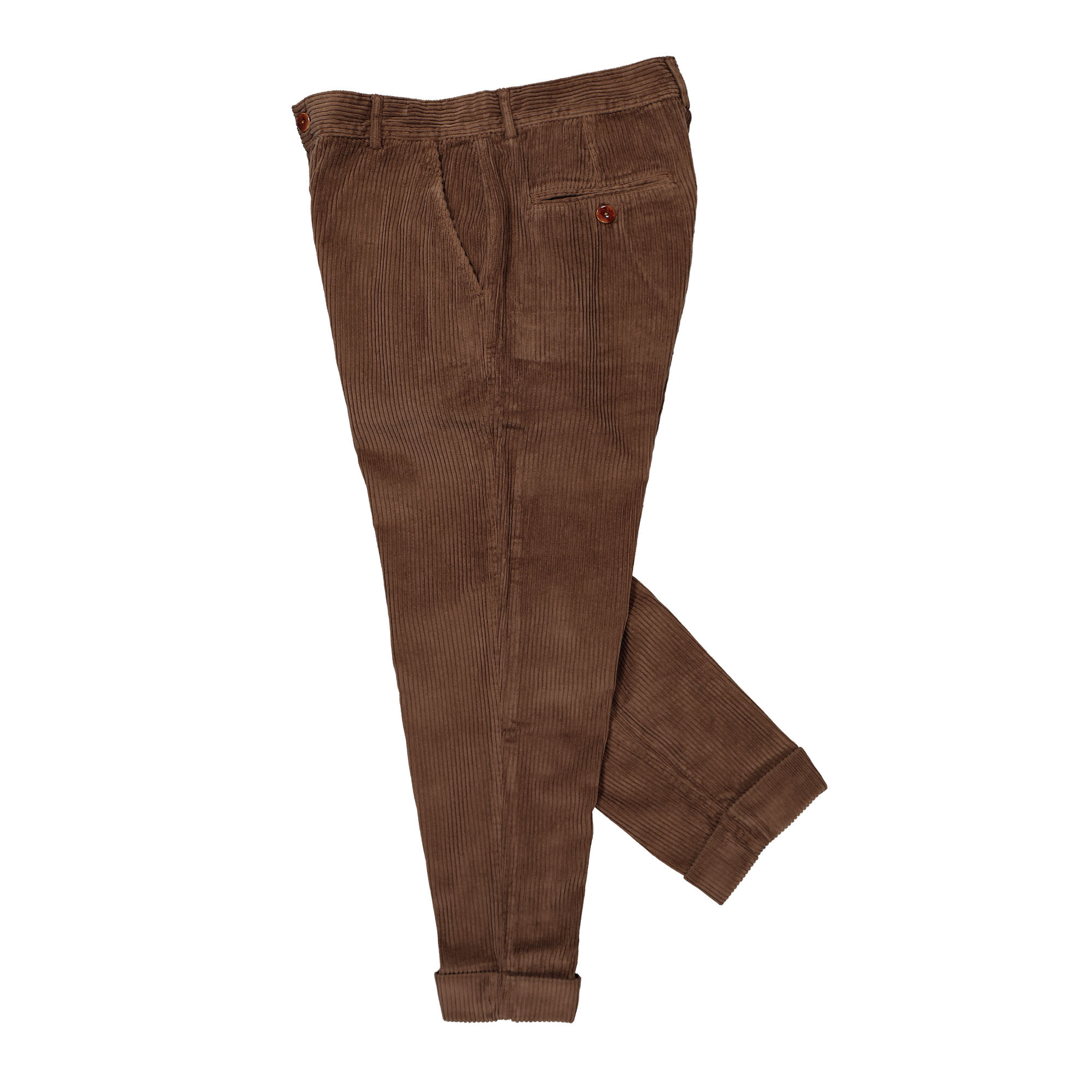 Edmmond Studios Jorge Pants Plain Brown Casual Pants Close-up | Overkill