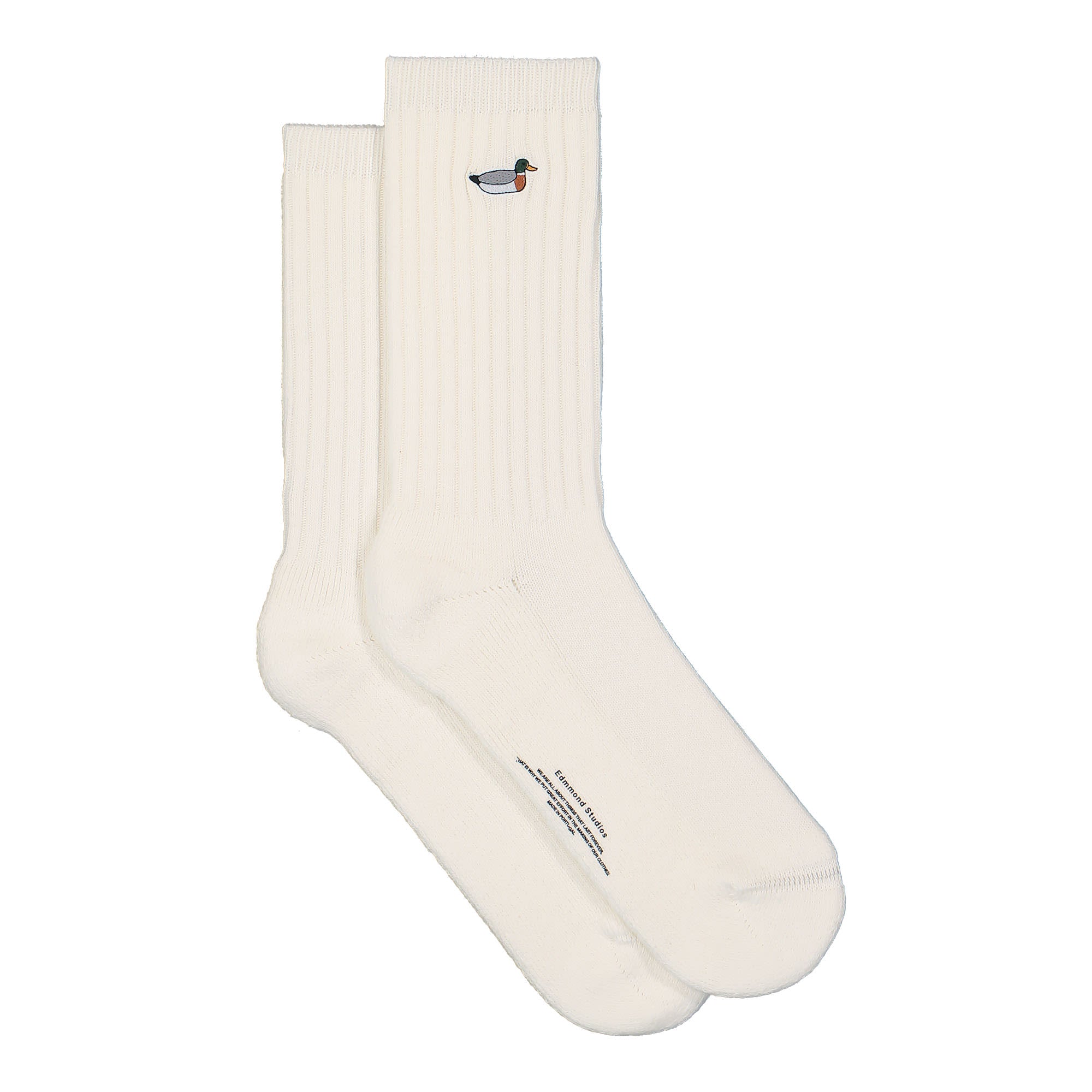 Edmmond Studios Duck Socks Off White Socks Material | Overkill