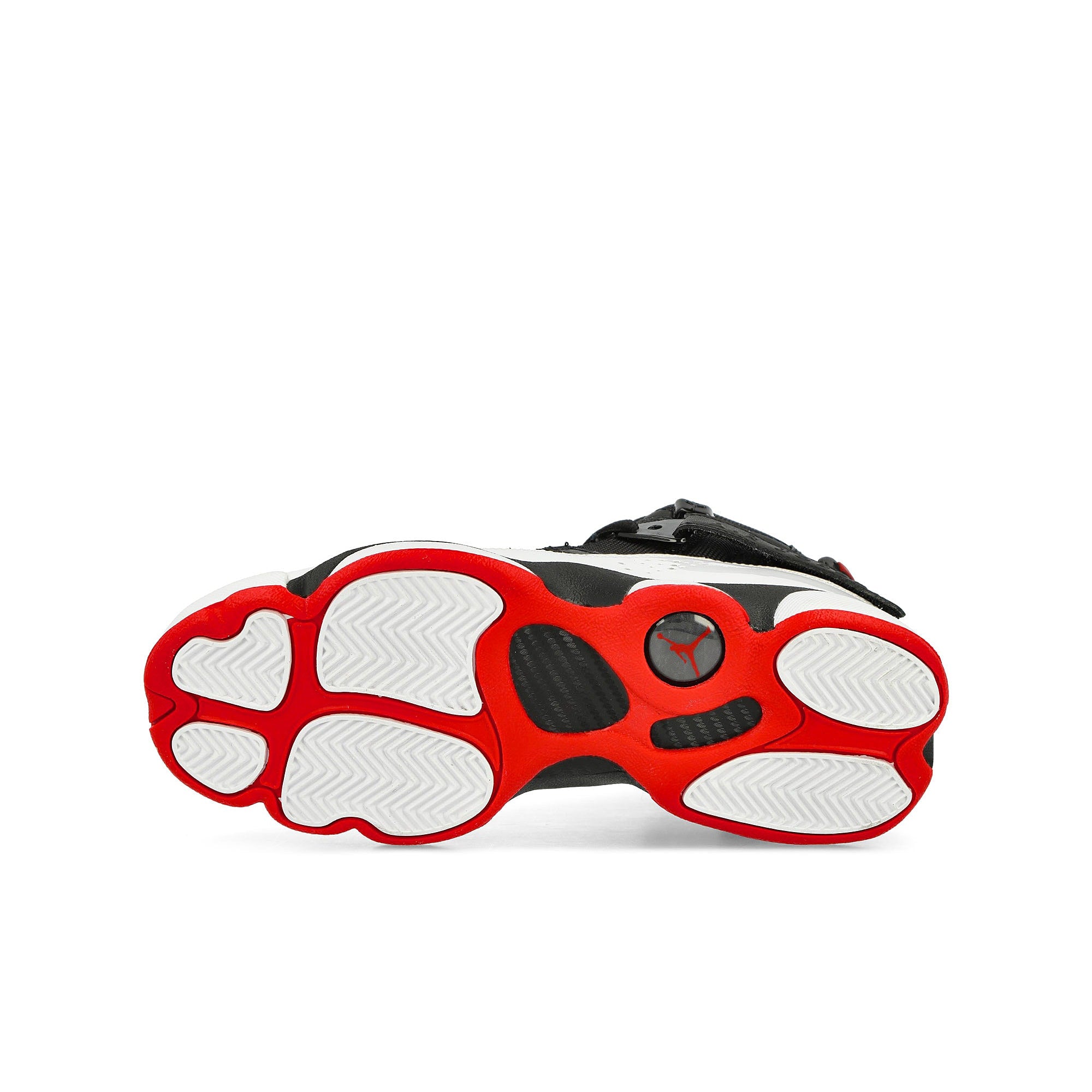 Jordan Jordan 6 Rings GS Black / University Red - White High Top Sneakers  Detail View 1 | Overkill