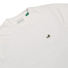 Edmmond Studios Duck Patch T-Shirt Plain White T-Shirts Close-up | Overkill