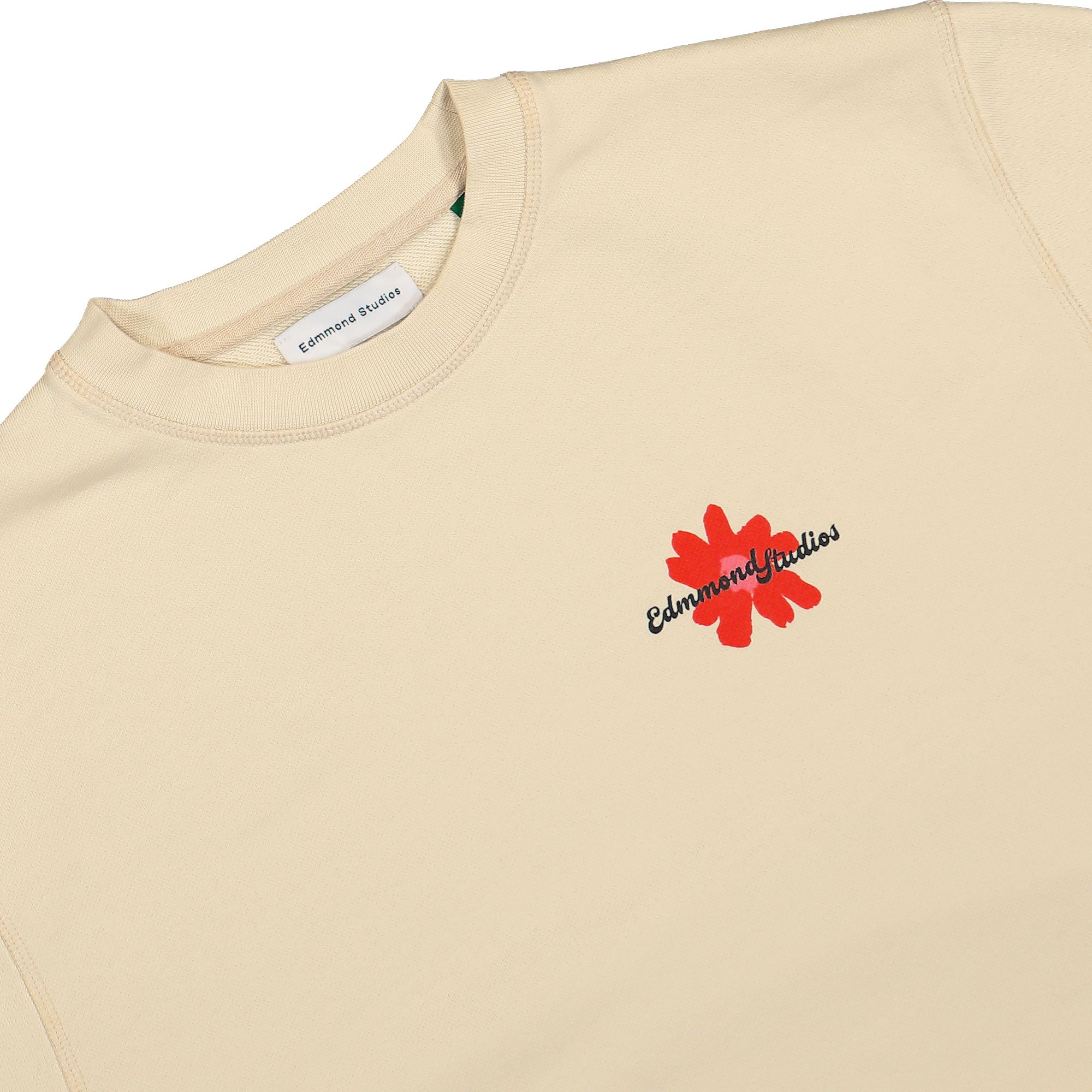 Edmmond Studios Botanic Society Sweatshirt Plain Beige Sweatshirts Material | Overkill