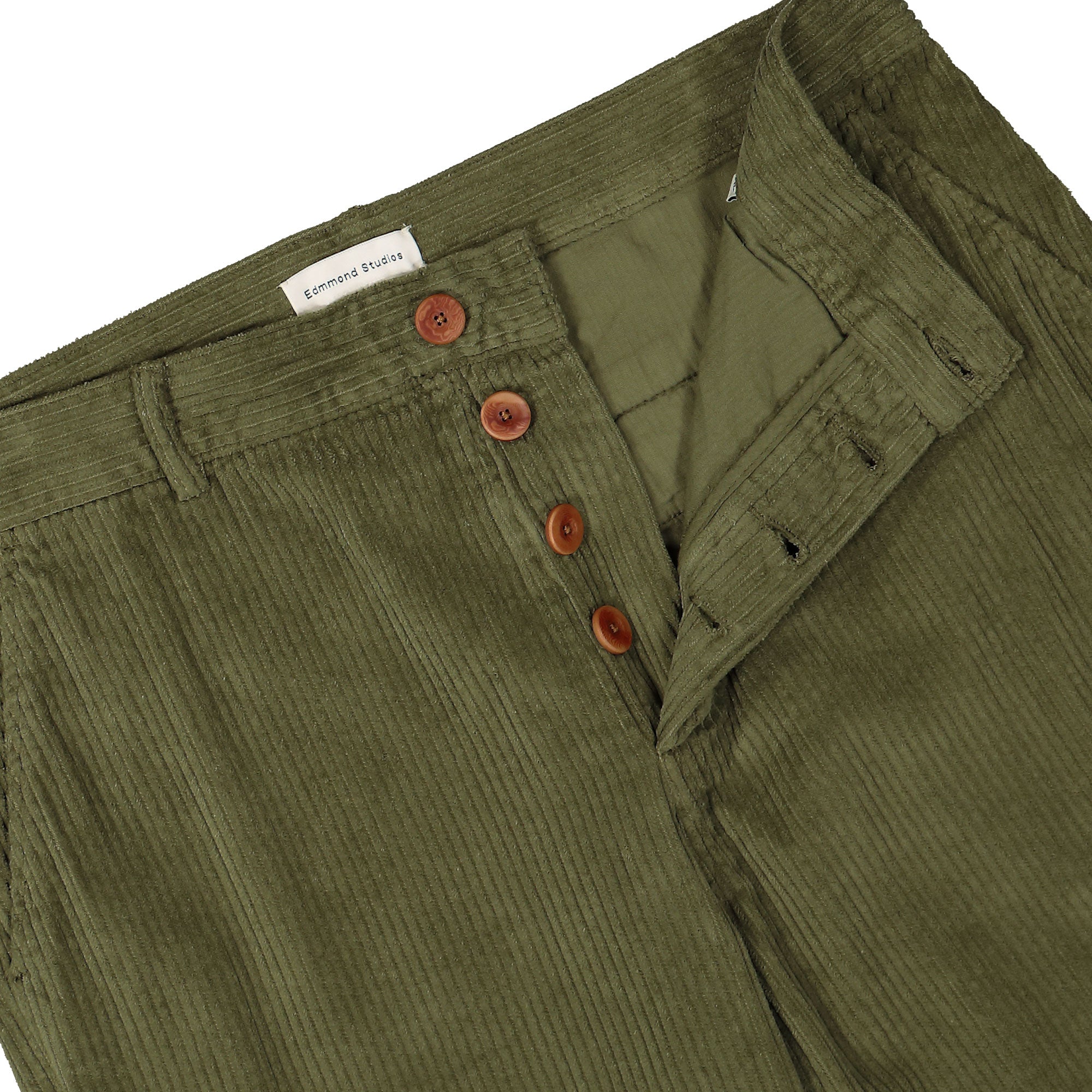 Edmmond Studios Jorge Pants Plain Khaki Casual Pants Detailfoto | Overkill