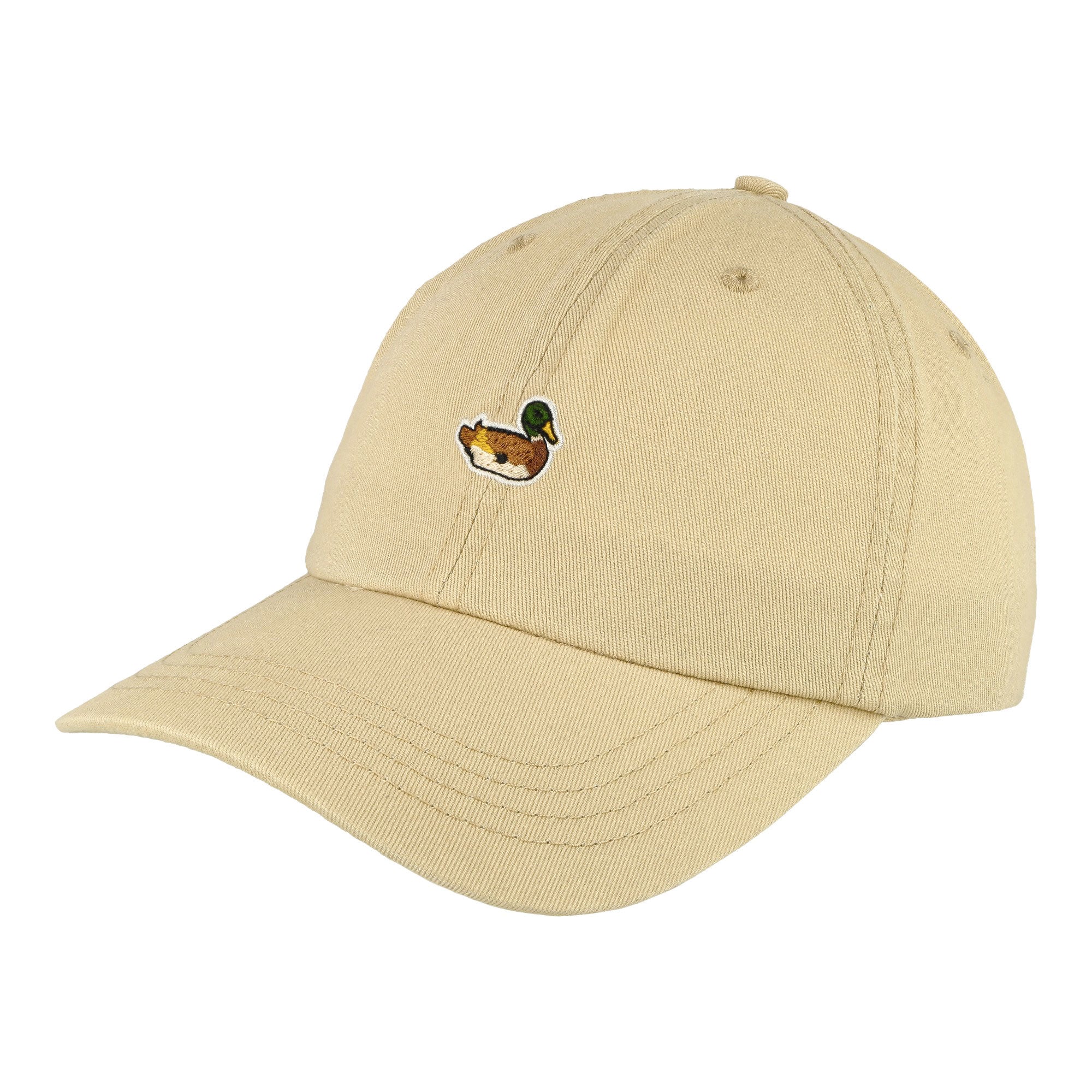 Edmmond Studios Duck Patch Cap Plain Beige Caps 324-92-01050 | Overkill