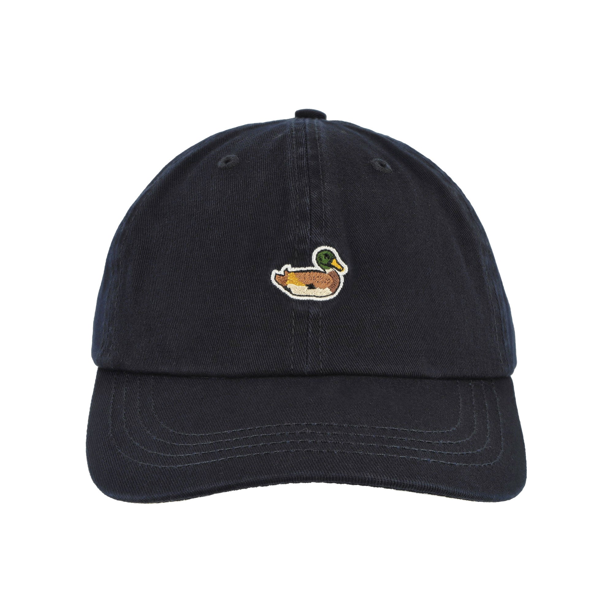 Edmmond Studios Duck Patch Cap Plain Navy Caps Detailfoto | Overkill