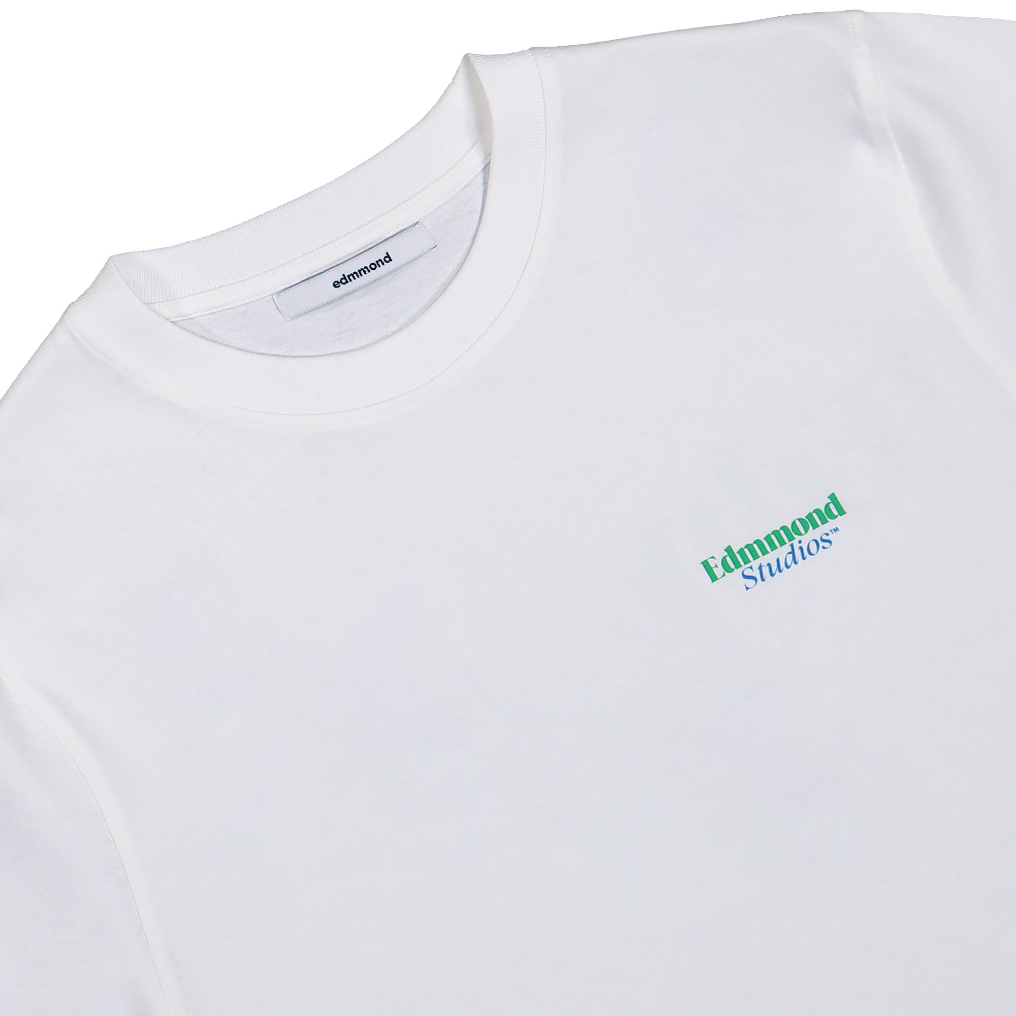 Edmmond Studios Elak T-Shirt Plain White T-Shirts 325-30-06000 Detailfoto | Overkill