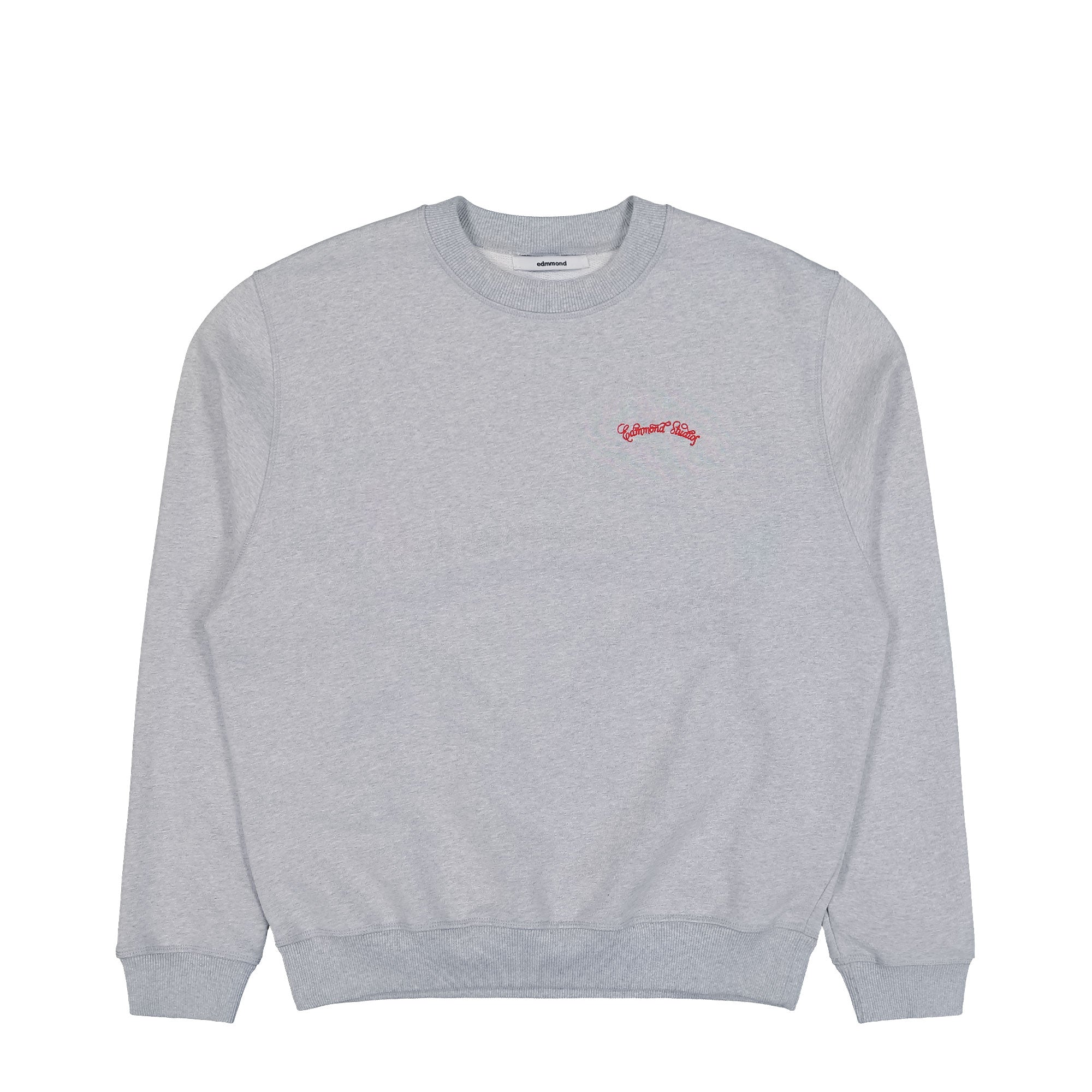 Edmmond Studios La Trattoria Sweatshirt Plain Grey Melange Sweatshirts 325-40-19840 | Overkill