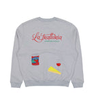 Edmmond Studios La Trattoria Sweatshirt Plain Grey Melange Sweatshirts 325-40-19840 Close-up | Overkill