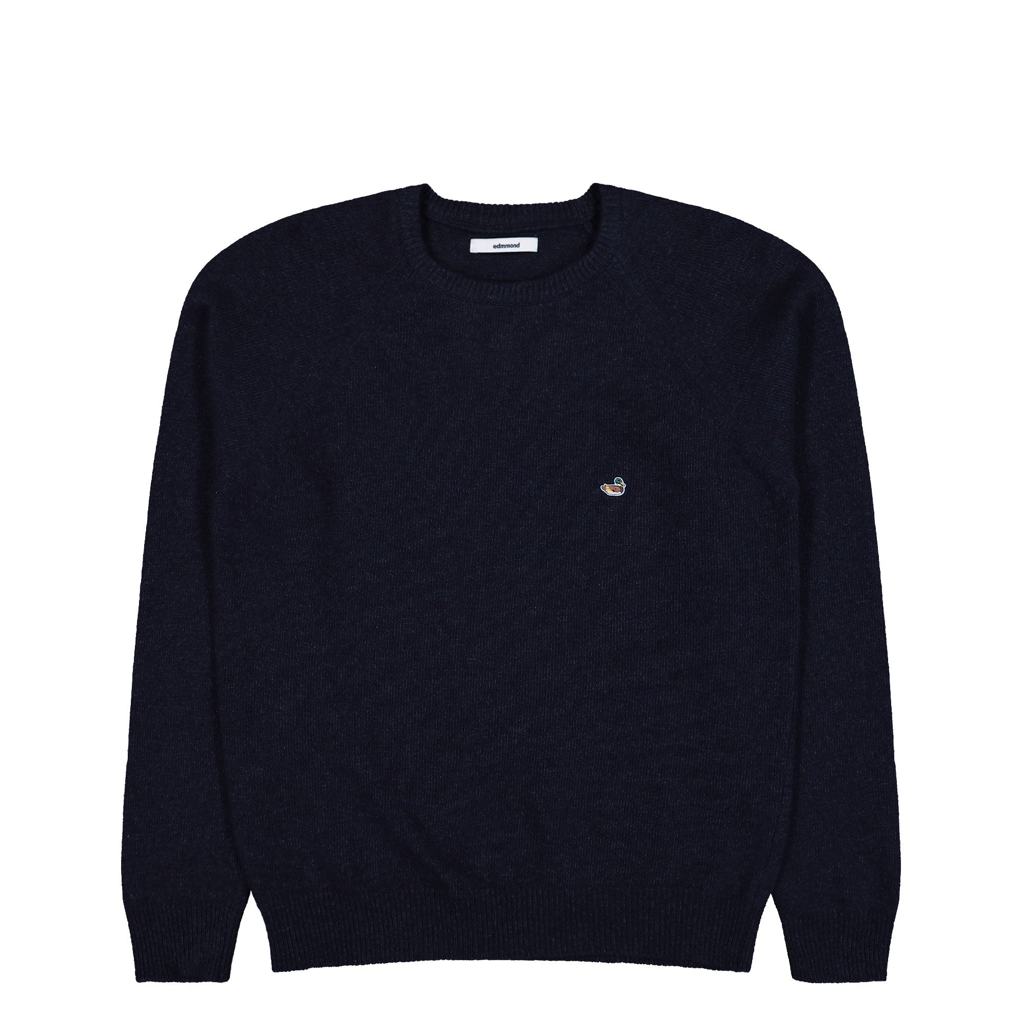 Edmmond Studios Duck Patch Sweater Plain Navy Sweatshirts 325-60-01590 | Overkill