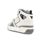 Just Don basketball courtside hi White-Grey-Black Sneakers  Material | Overkill