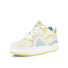 Just Don mid tennis Beige-Blue Sneakers  Close Up | Overkill